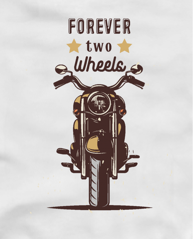 Marškinėliai Forever two wheels